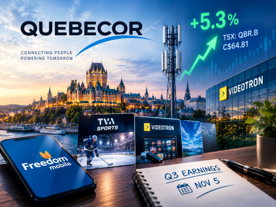 Why Did Quebecor (TSX:QBR.B) Stock Rise 5% on Tuesday?